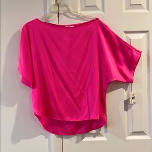 Milly Silk Dolman Short Sleeve Silk Blouse